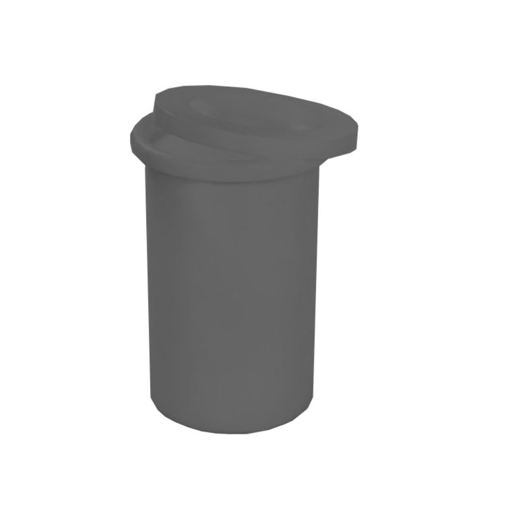 Papelera Tonelete 200L gris residuos inorgánicos reciclables México