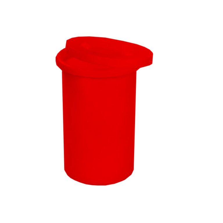 Papelera Tonelete 200L roja residuos sanitarios y peligrosos México