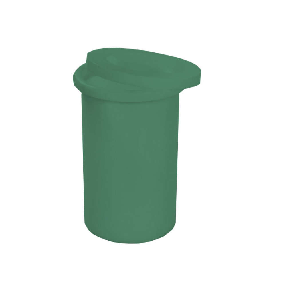 Papelera Tonelete 200L verde residuos orgánicos