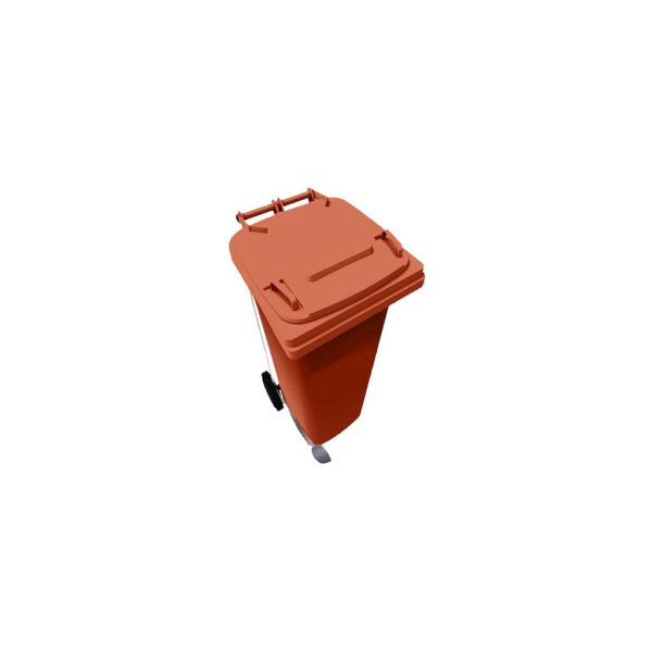 contenedor-de-basura-vic-120-hd-con-pedal-naranja | E4-4335