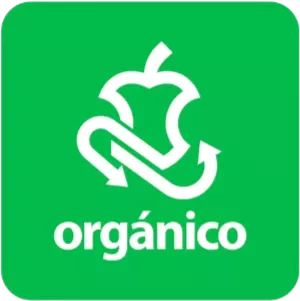 Etiqueta de reciclaje orgánico